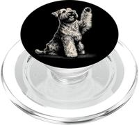 Lindo Arte de Perro Terrier de Trigo con Revestimiento Suave PopSockets PopGrip para MagSafe