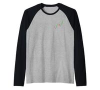 Lindo Arte del Mercado de valores para Hombres Mujeres negociador día Trading Camiseta Manga Raglan