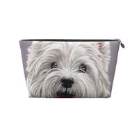 Lindo Arte del Perro West Highland Terrier Impreso, Bolsa de artículos de tocador Bolsa de Maquillaje Bolsa de cosméticos Bolsa de artículos de tocador de Viaje portátil