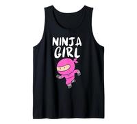 Lindo Arte Ninja para Mujeres y niñas Shinobi Ninja Training Ninja Camiseta sin Mangas