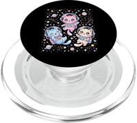 Lindo Astronauta Gatos Corazones Estrellas Galaxia Kawaii PopSockets PopGrip para MagSafe