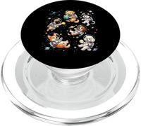 Lindo Astronauta Perros Galaxia Planetas Estrellas Dibu PopSockets PopGrip para MagSafe