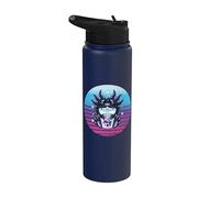 Lindo Axolotl bebe té de burbujas, pez caminante mexicano Stainless Steel Insulated Water Bottle