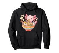Lindo Axolotl Come Fideos Ramen, gráfico Kawaii de Axolotl Sudadera con Capucha