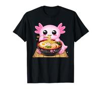 Lindo Axolotl Come Ramen Fideos Ramen Axolotls Camiseta