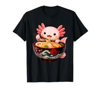 Lindo Axolotl Come Ramen Fideos Ramen Axolotls Camiseta