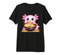Lindo Axolotl Come Ramen Fideos Ramen Axolotls Camiseta Premium