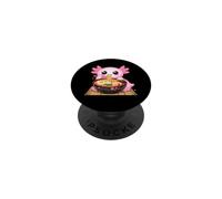Lindo Axolotl Come Ramen Fideos Ramen Axolotls PopSockets PopGrip Adhesivo