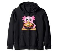 Lindo Axolotl Come Ramen Fideos Ramen Axolotls Sudadera con Capucha