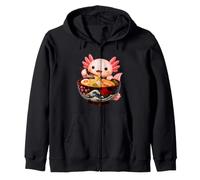 Lindo Axolotl Come Ramen Fideos Ramen Axolotls Sudadera con Capucha