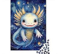 Lindo Axolotl Estrellado Paquete De 1000 Piezas Papel Ecológico Entrenamiento Cerebral Portátil Actividad Vinculación Familiar Desafiante Divertido 70x50cm/1000pcs