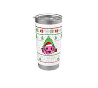 Lindo axolotl I Love Christmas A-LOTL - Pijama para hombres, mujeres y niños Vaso térmico de acero inoxidable de doble pared