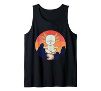 Lindo Axolotl Meditación Amante del Axolotl Yogalotl Pose De Camiseta sin Mangas