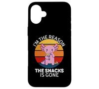 Lindo Axolotl Vintage: Soy la razón por la Que se Acabaron los bocadillos Carcasa para iPhone 16 Plus