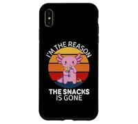 Lindo Axolotl Vintage: Soy la razón por la Que se Acabaron los bocadillos Carcasa para iPhone XS MAX
