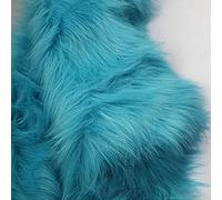 Lindo Azul Grueso 150x50cm Piel Sintética Zorro Tela De Pila Larga 70 Mm,Peluche De Piel Sintética De Felpa Suave De Lujo Shaggy Para Artesanía Disfraz Cámara Decoración Piso Foto Prop Telón Fondo