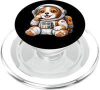 Lindo Beagle Astronauta Explorando Espacio PopSockets PopGrip para MagSafe