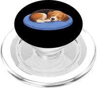 Lindo Beagle durmiendo Perro de Dibujos Animados Abrazando PopSockets PopGrip para MagSafe