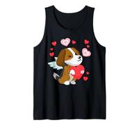 Lindo Beagle perro amor corazón Camiseta sin Mangas