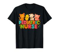 Lindo Bebé Animales Gato Pato Cabra Cerdo Enfermera Pediátrica Camiseta