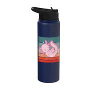 Lindo bebé Axolotl Lindo bebé Kawaii Animal Axolotl amor Stainless Steel Insulated Water Bottle