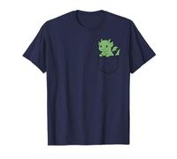 Lindo bebé dragón bolsillo amigo fantasía criatura dragón arte Camiseta