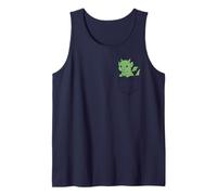 Lindo bebé dragón bolsillo amigo fantasía criatura dragón arte Camiseta sin Mangas