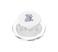 Lindo Bebé Elefante con Ramo de Flores Rosas PopSockets PopGrip para MagSafe