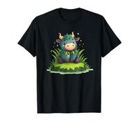 Lindo bebé Kawaii Vaca de Las Tierras Altas en la Isla mágica Camiseta