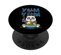 Lindo bebé panda comiendo ramen | Amante de fideos sueño Yum Yum PopSockets PopGrip Adhesivo