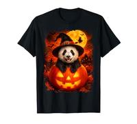 Lindo bebé Panda Oso Bruja en Halloween Camiseta