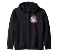 Lindo bebé pingüino en huevo de Pascua dibujos animados arte Sudadera con Capucha