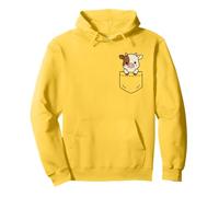 Lindo bebé vaca bolsillo amigo becerro divertido vaca granja animal Sudadera con Capucha