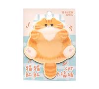 Lindo bloc de notas de gato, blocs de notas divertidos, calcomanías creativas de dibujos animados, blocs de notas fáciles de publicar para suministros de estudio para los amantes de los