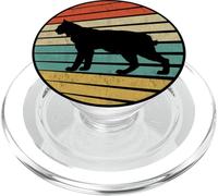 Lindo Bobcat Retro Vintage 70s-80s Bobcat Animal Figura PopSockets PopGrip para MagSafe
