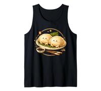 Lindo Bola De Masa Gyoza Kawaii Asiático Amante De La Comida Camiseta sin Mangas