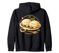 Lindo Bola De Masa Gyoza Kawaii Asiático Amante De La Comida Sudadera con Capucha