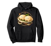 Lindo Bola De Masa Gyoza Kawaii Asiático Amante De La Comida Sudadera con Capucha