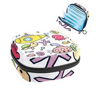 Lindo bolsillo de período bajo el mar, portátil, bolsa de almacenamiento de tampones para servilletas sanitarias, Varios colores, 4.7x6.6x6.6 in/12x17x17 cm
