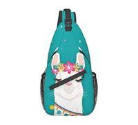 Lindo Bolso Bandolera de Sirena Negra de Alpaca, Bolso Cruzado de Pecho con Honda para Hombres y Mujeres, Utilizado para el Ocio y los Viajes