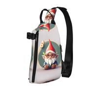 Lindo Bolso Cruzado con Estampado de gnomos, Mochila Informal con Bandolera, Mochila para Viajes, Senderismo, Gimnasio