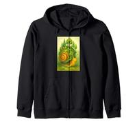 Lindo Bosque en Miniatura con Caracol Sudadera con Capucha