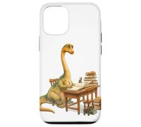 Lindo Brachiosaurus Estudiando Profesor Estudiante Volver a Carcasa para iPhone 12/12 Pro