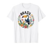 Lindo Brasil Tucán De Dibujos Animados Tropical Pájaro Jung Camiseta