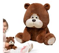 Lindo Brown Bear, Thready Oar, Cuddly Animal Plush Toy, Huggable Brown Bear Stuffed Toys, Soft Brown Bear Stuffed Toy, 23 cm/9,06 pulgadas Huggable Bear Plush for Home Decor or Birthday Presents