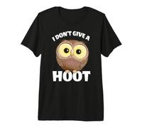 Lindo Búho De Ojos Saltones I Don't Give A Hoot Owl Camiseta Premium