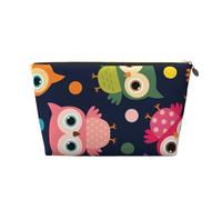 Lindo Búho Estampado Animal Lunares, Bolsa de Maquillaje Bolsa de cosméticos Bolsa de artículos de tocador de Viaje portátil Bolsa de artículos de tocador