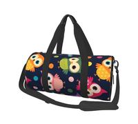 Lindo Búho Estampado Animal Lunares, Bolsa de Viaje de Gran Capacidad, Bolso Redondo, Bolsa de Viaje Deportiva, Bolsa de Mano, Bolsa de Fitness