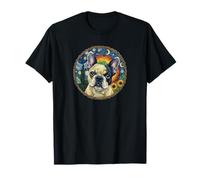 Lindo Bulldog Francés Frenchie, Colorido 0il Pintura Camiseta
