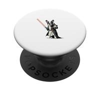 Lindo Bulldog French in a bathrobe holding a bright antorch PopSockets PopGrip Adhesivo